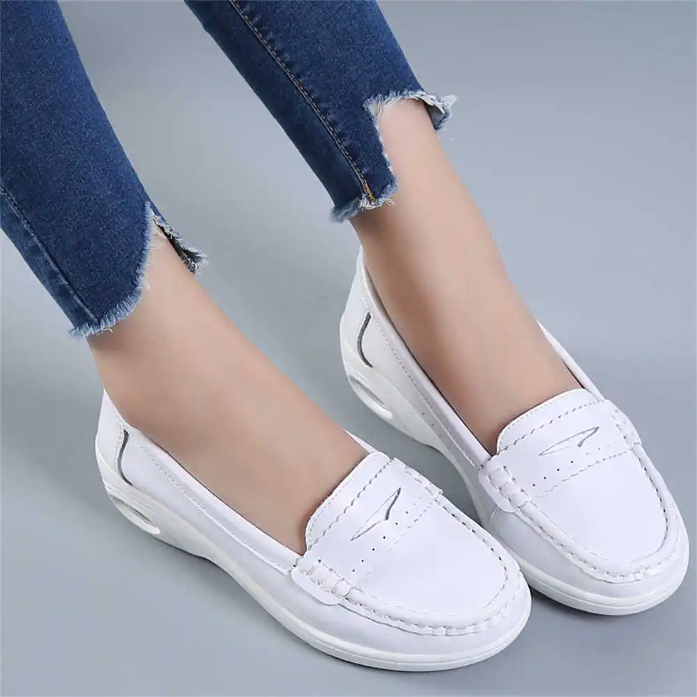 Outdoor Camping Light Ideas - Thick Sole Slipon White Trainers For