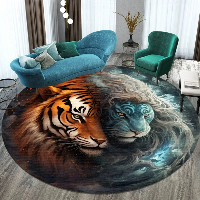 Outdoor Camping Mats Large - Large Round Carpet Rug Living Room