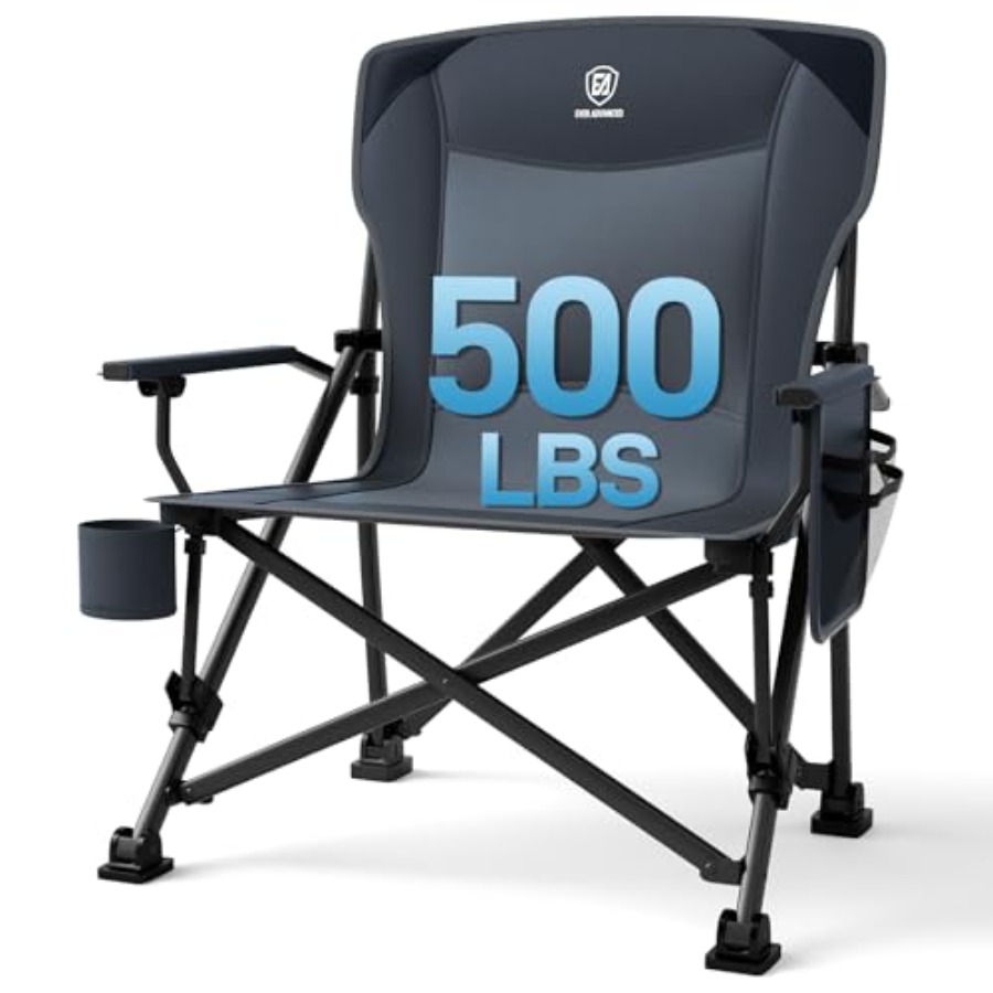 Camping Quad - Oversized Folding Camping Chair for Adults: