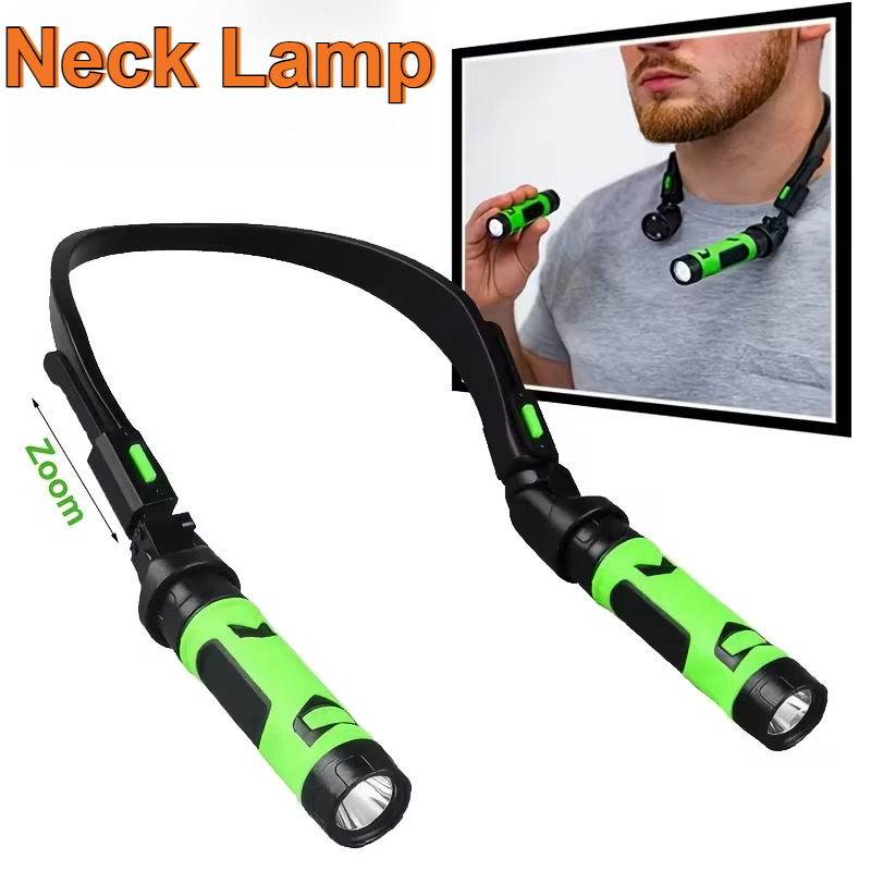 Outdoor Camping Grill - USB Rechargeable LED Neck Light Hands