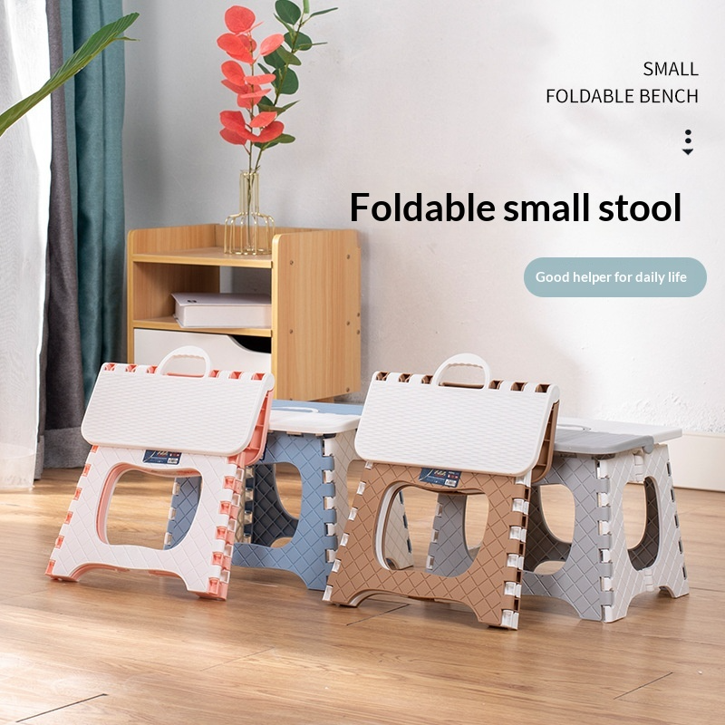 Outdoor Camping Bathroom - Folding Step Stool with Handle, Portable