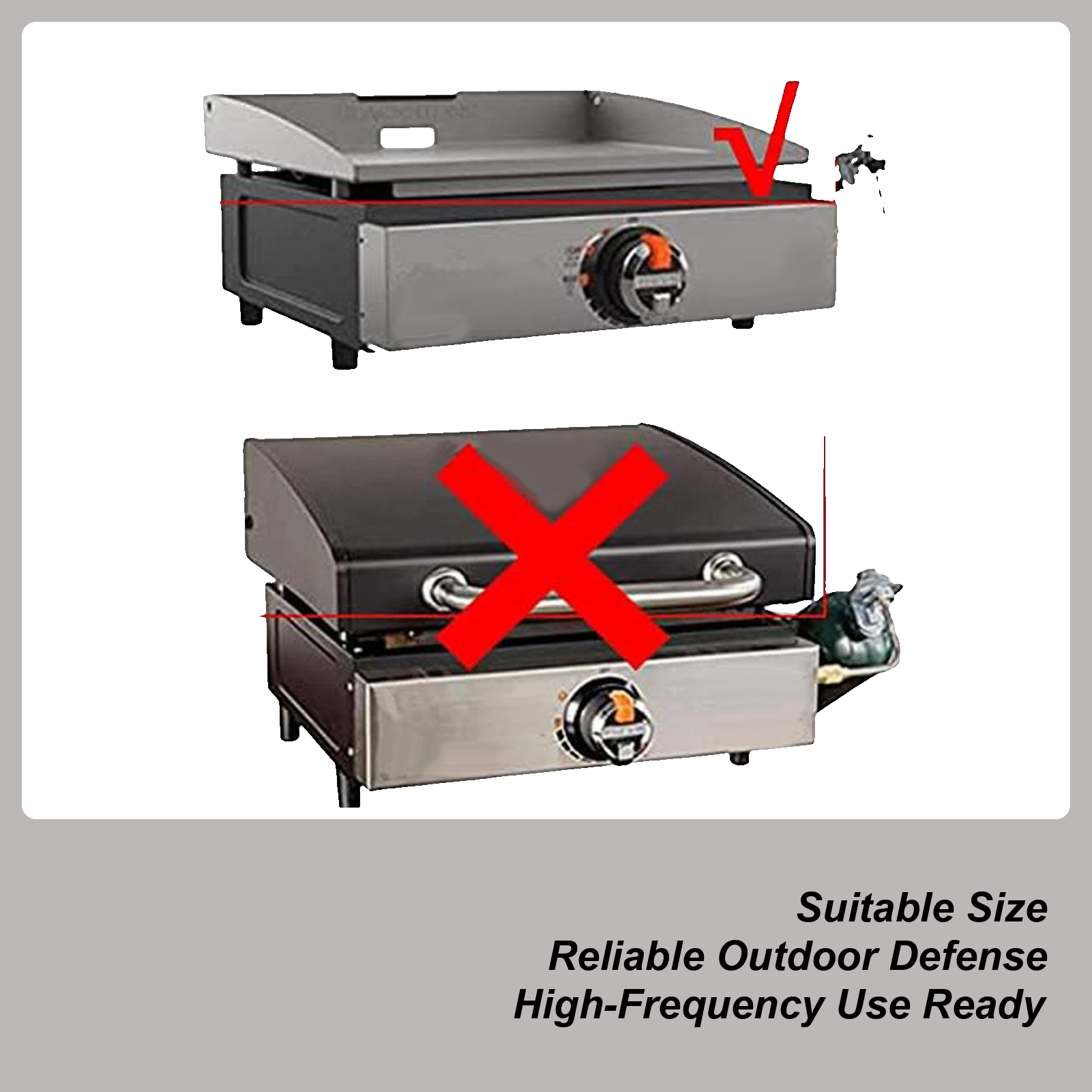 Outdoor Camping Grill - Grilling Cover Heavy Duty Waterproof Table