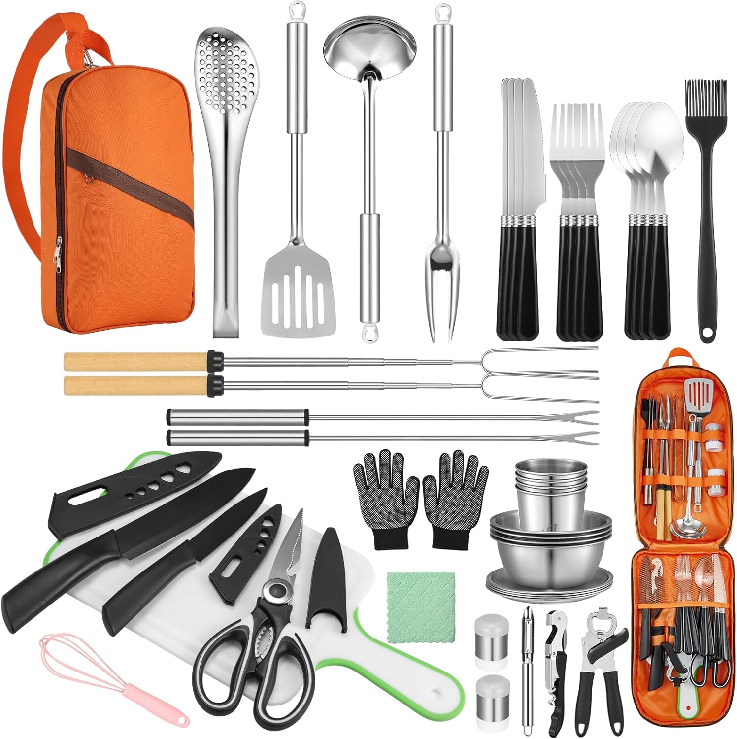45-Piece Camping Cookware Set  – Outdoor Camping Kitchen Set Bewertung und Preis