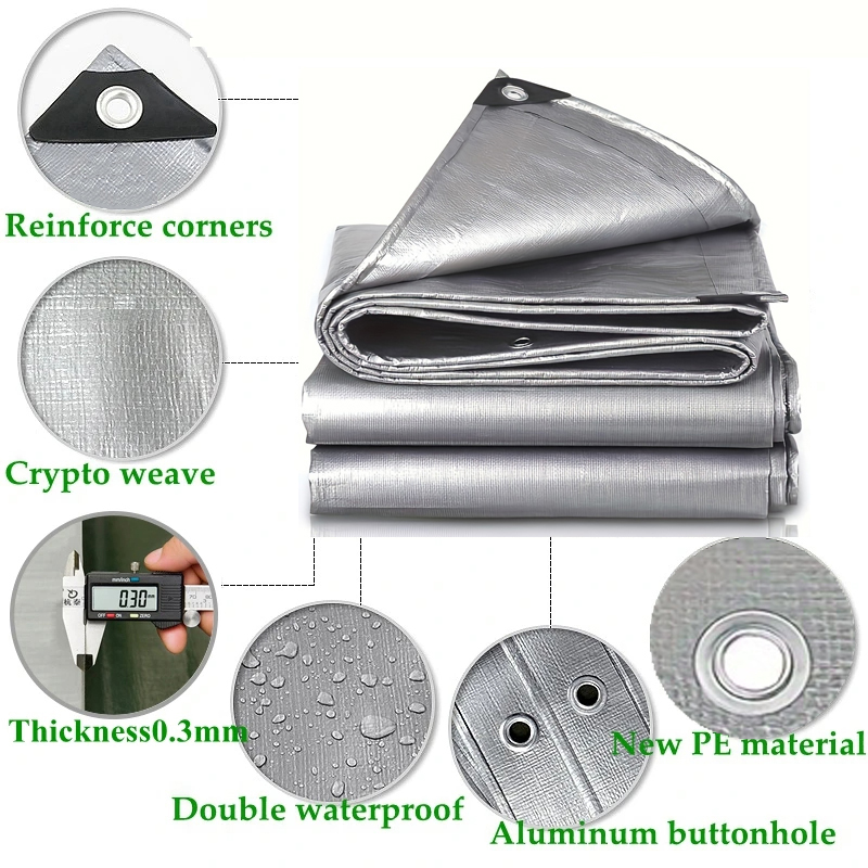 Large Tarp 3mx5 6 8 4x4 5 6 8  – Waterproof Tarp Shelter Bewertung und Preis