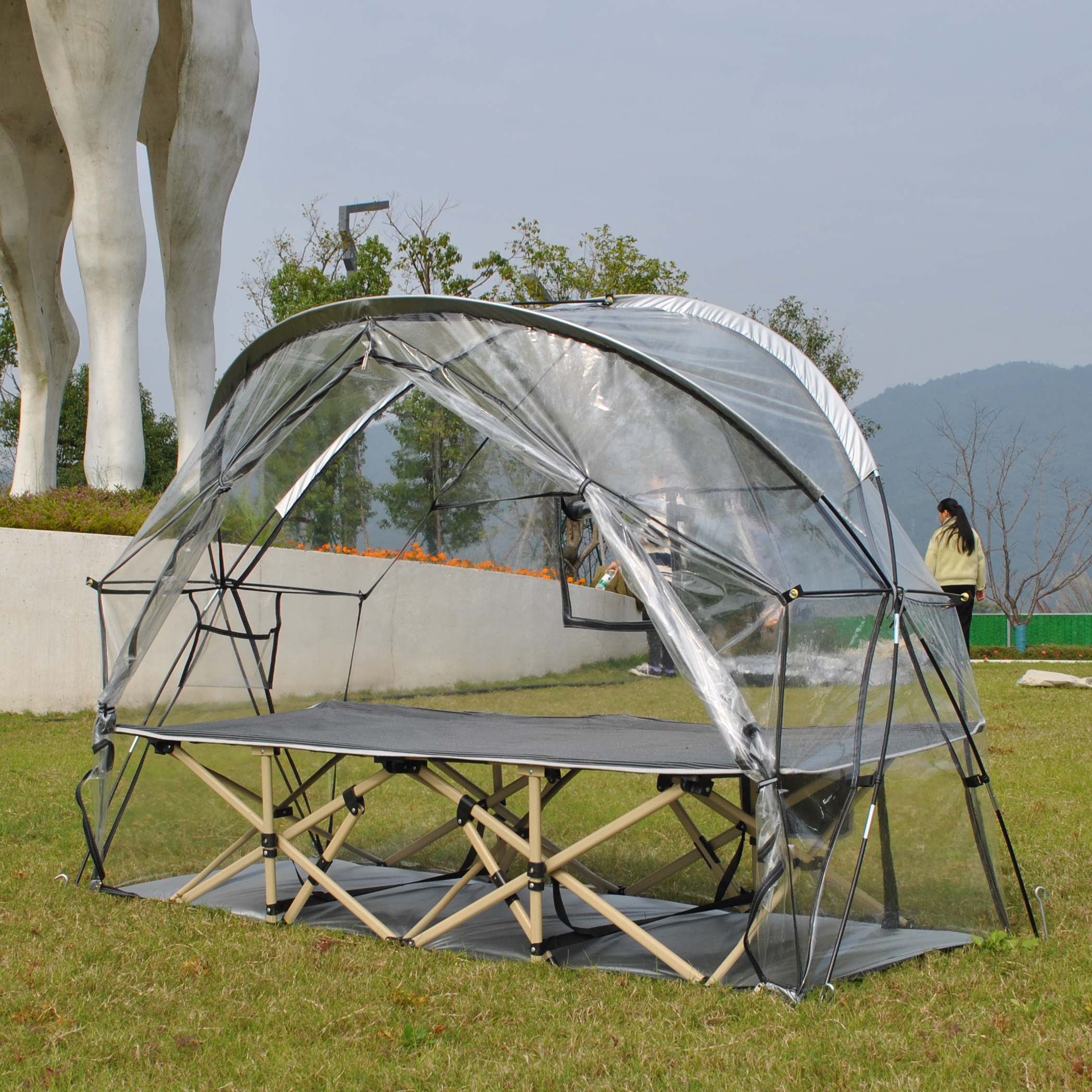 Transparent PVC Four-Season So – Outdoor Camping Solo Bewertung und Preis