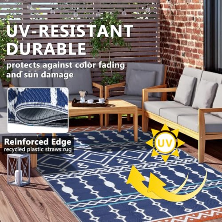 Outdoor Rug, 8x10 FT Waterproo – Outdoor Camping Mats Large Bewertung und Preis
