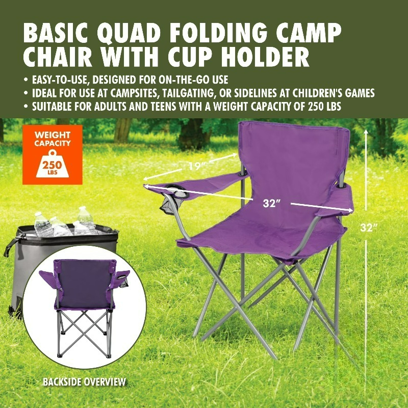 Quad Folding Camp Chair with C – Camping Quad Bewertung und Preis