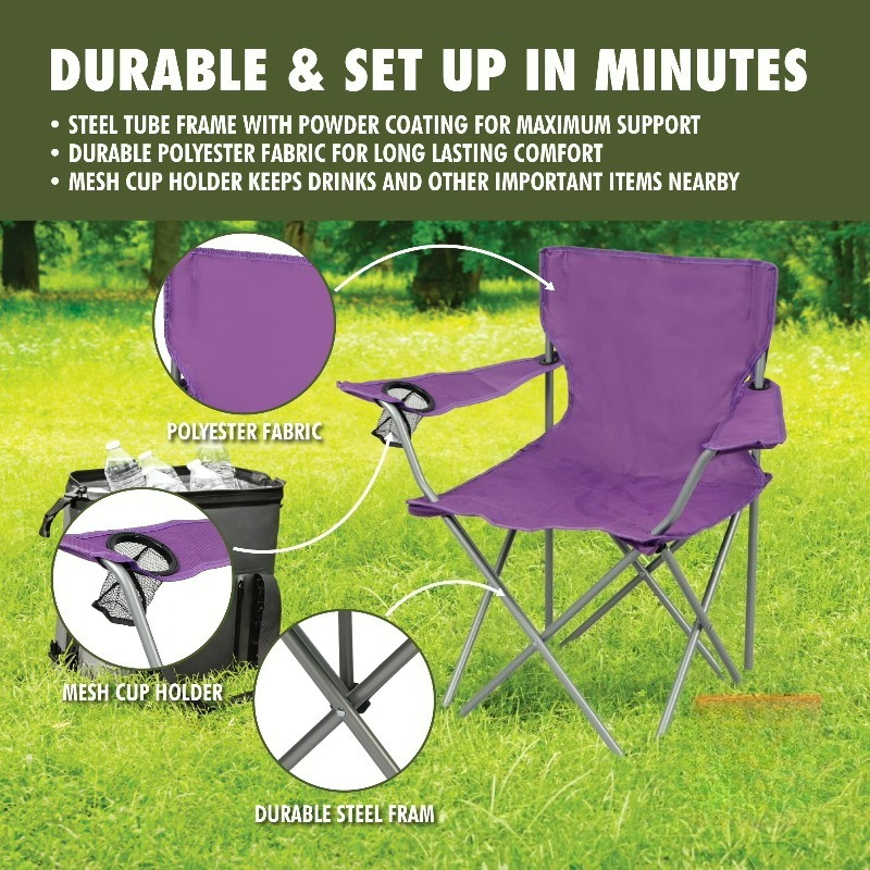 Quad Folding Camp Chair with C – Camping Quad Bewertung und Preis