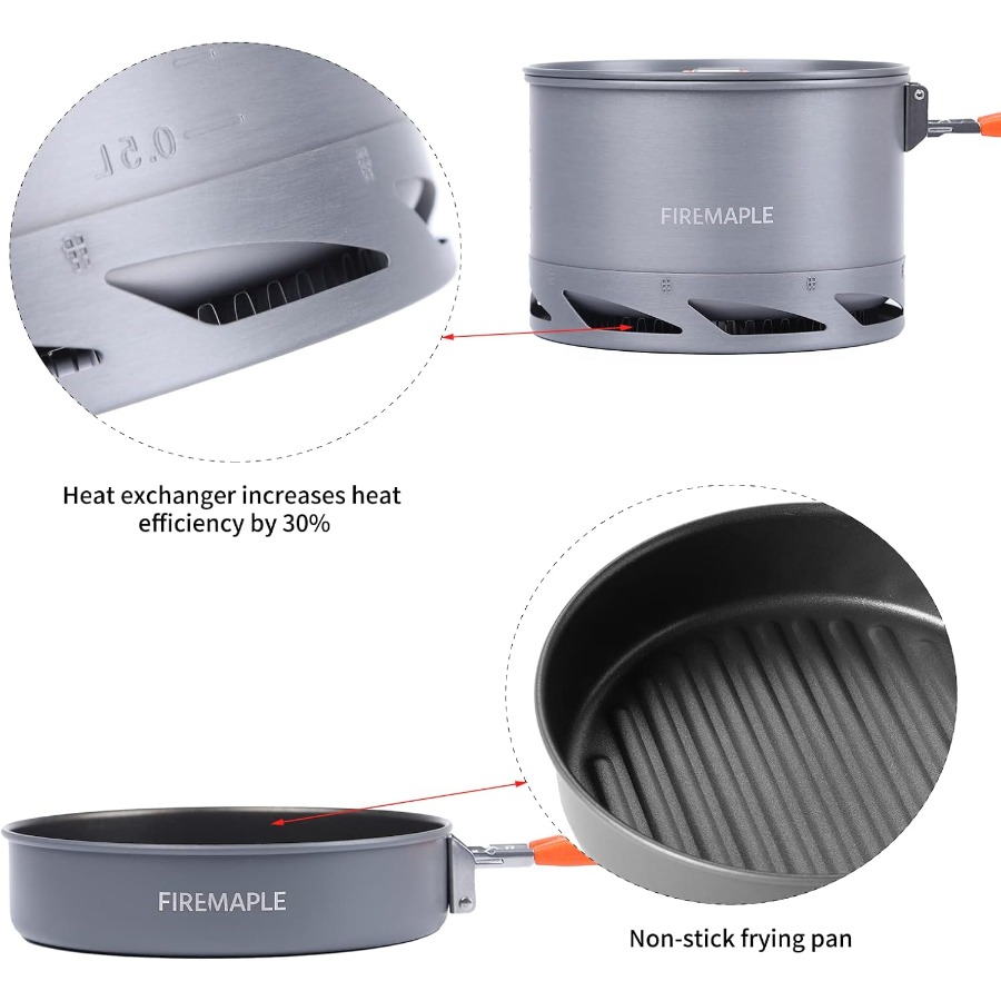 Fire-Maple Feast 4 Piece Campi – Cooking Outdoor Camping Bewertung und Preis