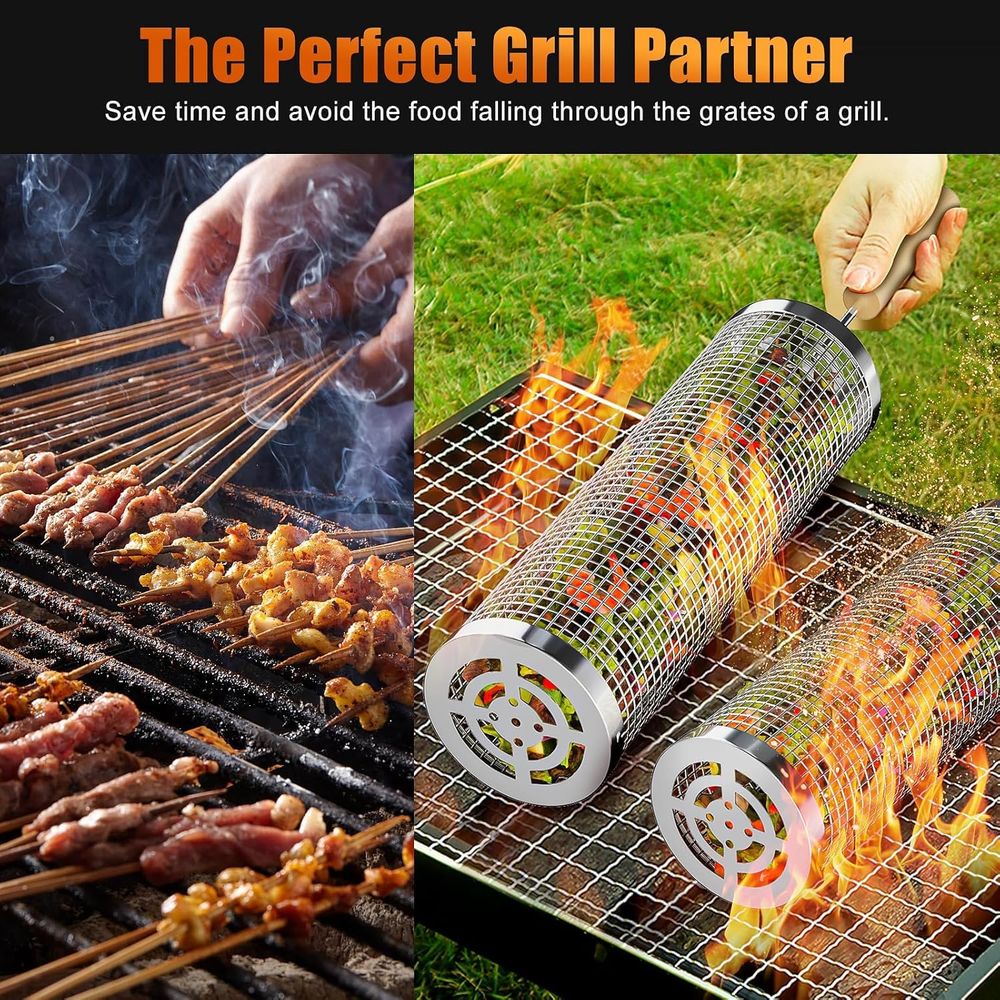 Set of 2 Stainless Steel BBQ G – Outdoor Camping Grill Bewertung und Preis