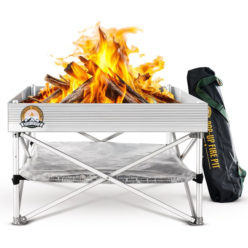Portable Outdoor Fire Pit for  – Outdoor Camping Grill Bewertung und Preis