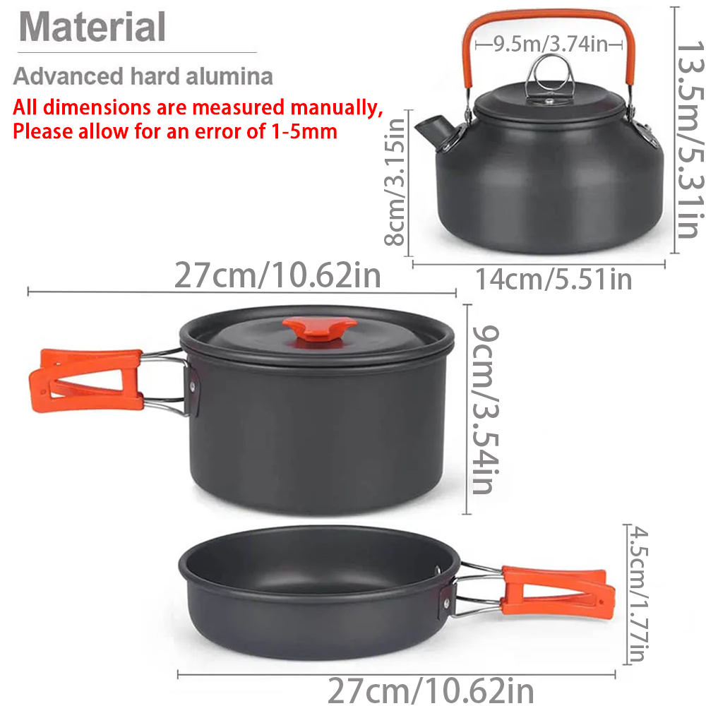 1pcs/1set Camping Cookware Kit – Outdoor Camping Kitchen Set Bewertung und Preis