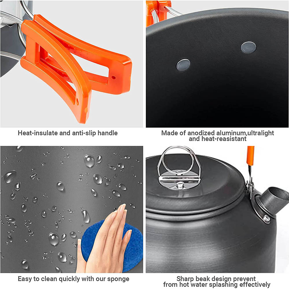 1pcs/1set Camping Cookware Kit – Outdoor Camping Kitchen Set Bewertung und Preis