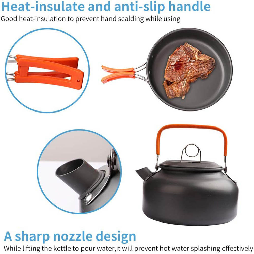 1pcs/1set Camping Cookware Kit – Outdoor Camping Kitchen Set Bewertung und Preis