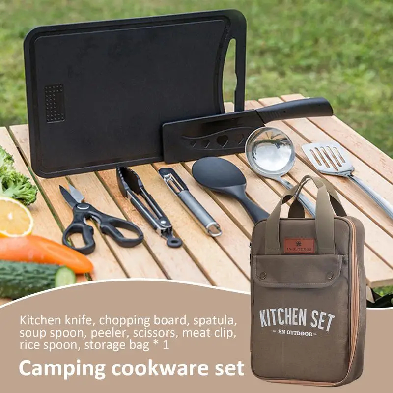 8pcs Camping Kitchen Cookware  – Outdoor Camping Kitchen Set Bewertung und Preis