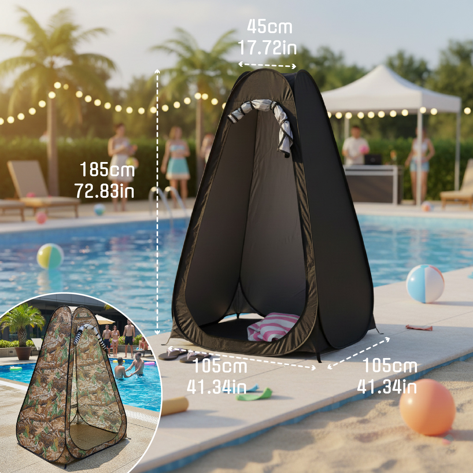Portable Pop-Up Privacy Tent f – Outdoor Camping Bathroom Bewertung und Preis