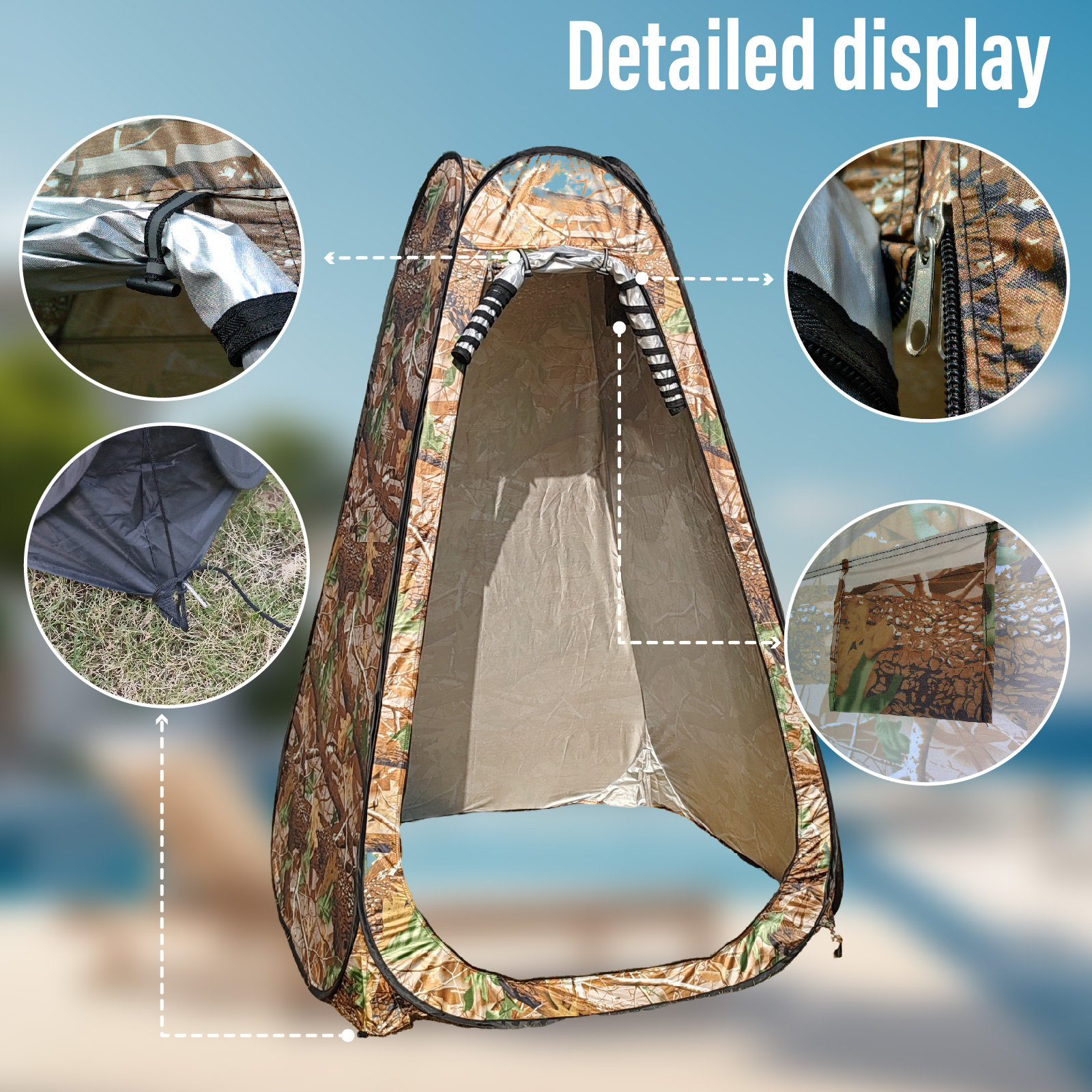 Portable Pop-Up Privacy Tent f – Outdoor Camping Bathroom Bewertung und Preis