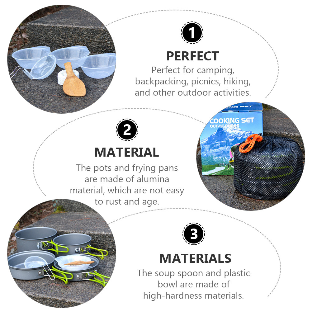 1Set Portable Camping Cookware – Outdoor Camping Kitchen Set Bewertung und Preis