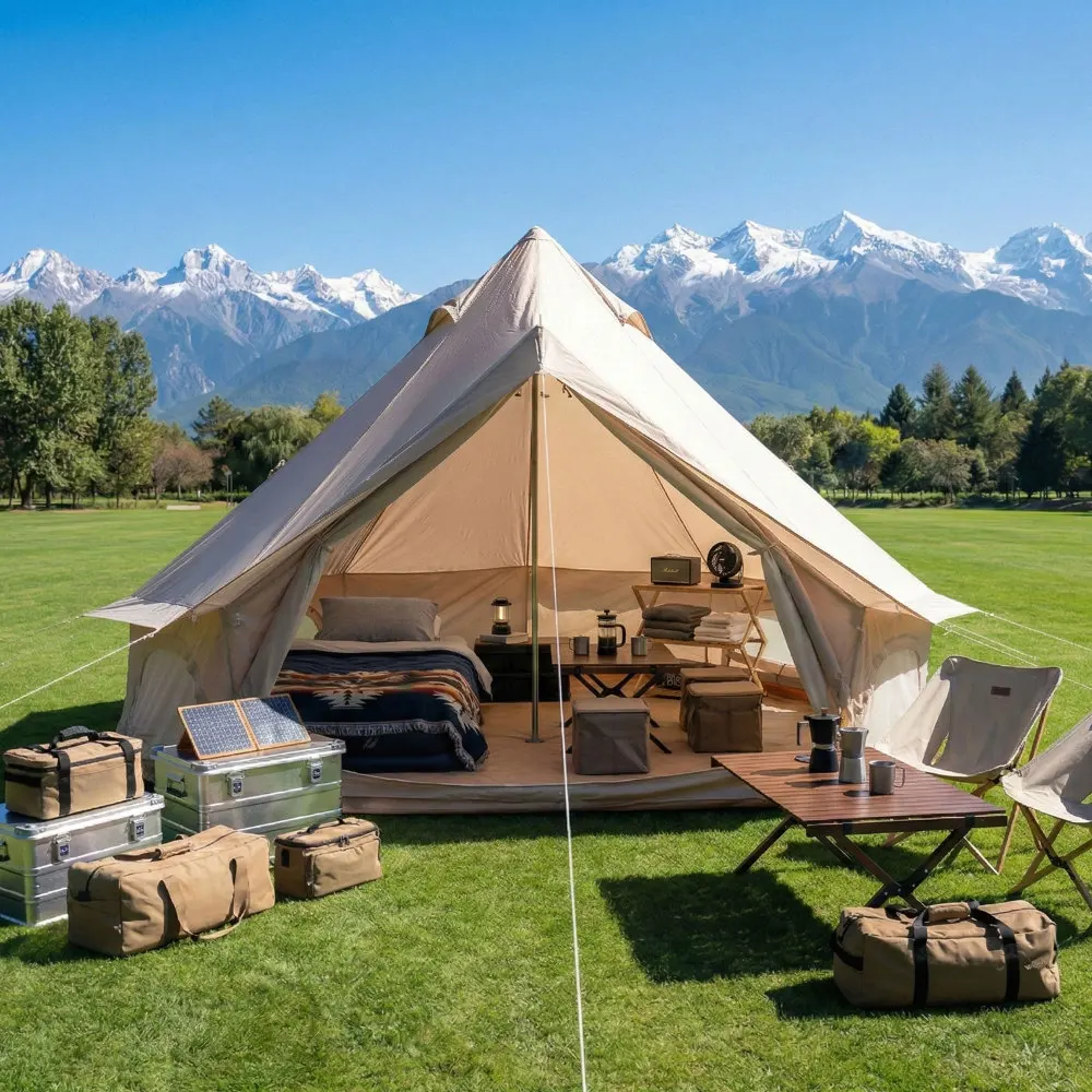 4 Season Bell Tent 9.8 FT, Bei – Outdoor Yurt Camping Bewertung und Preis