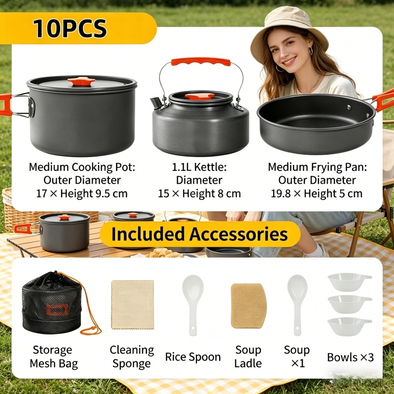 Home Household Camping Cookwar – Cooking Outdoor Camping Bewertung und Preis