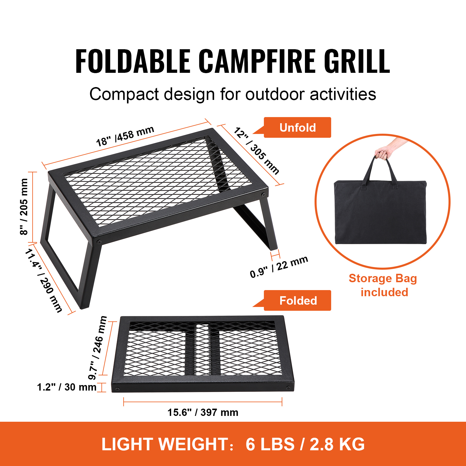 SucceBuy 18/24in Barbecue Char – Outdoor Camping Grill Bewertung und Preis
