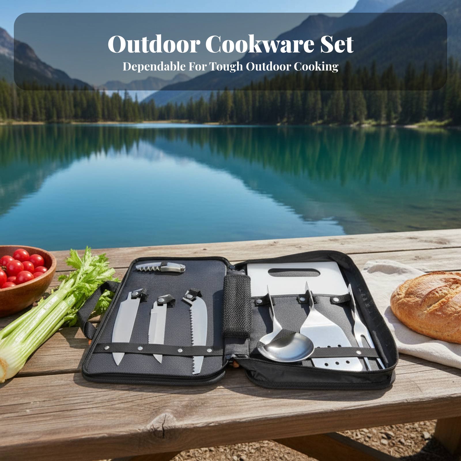 Outdoor Cooking Utensil Set, P – Outdoor Camping Kitchen Set Bewertung und Preis