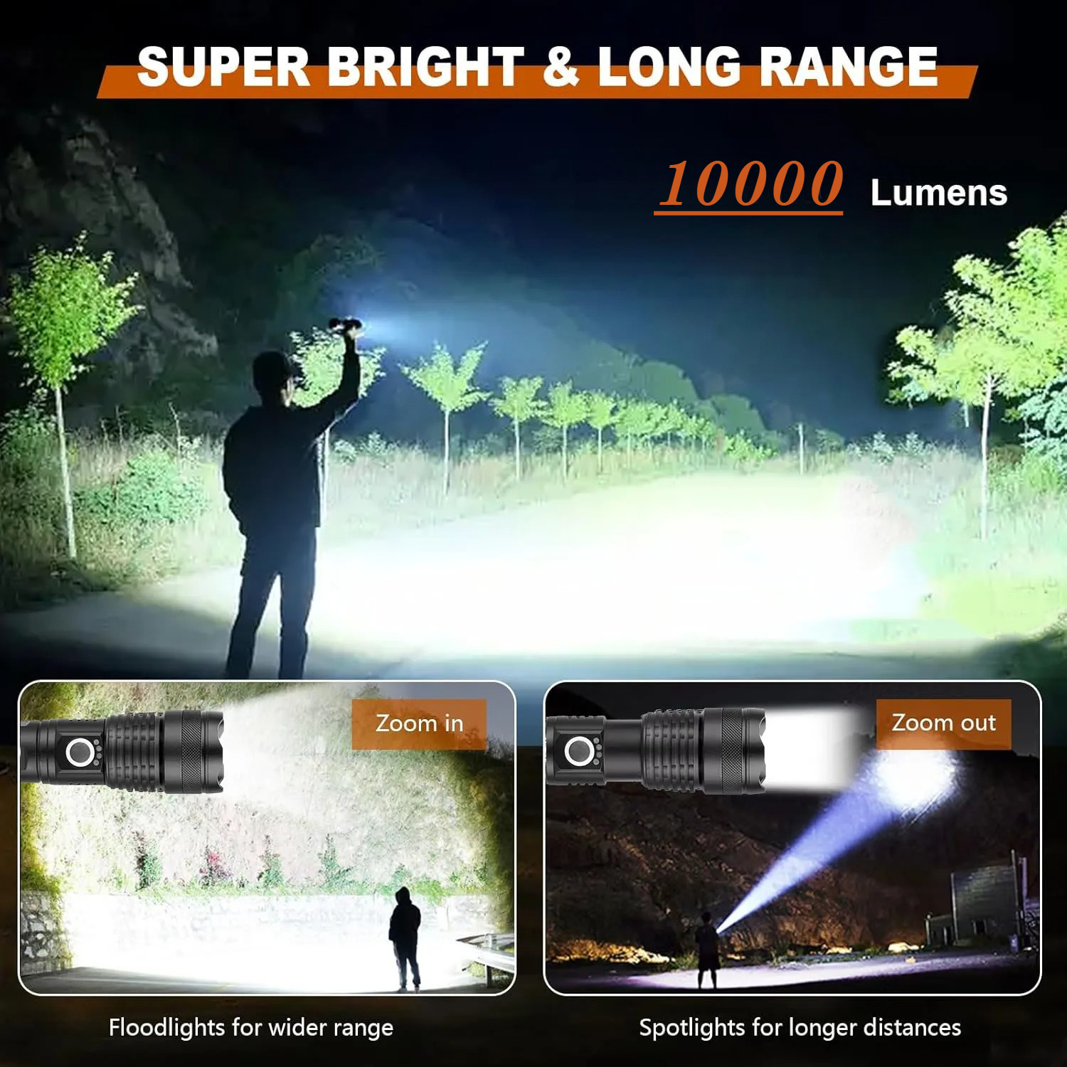 High Power LED Flashlight Rech – Outdoor Camping Lighting Bewertung und Preis