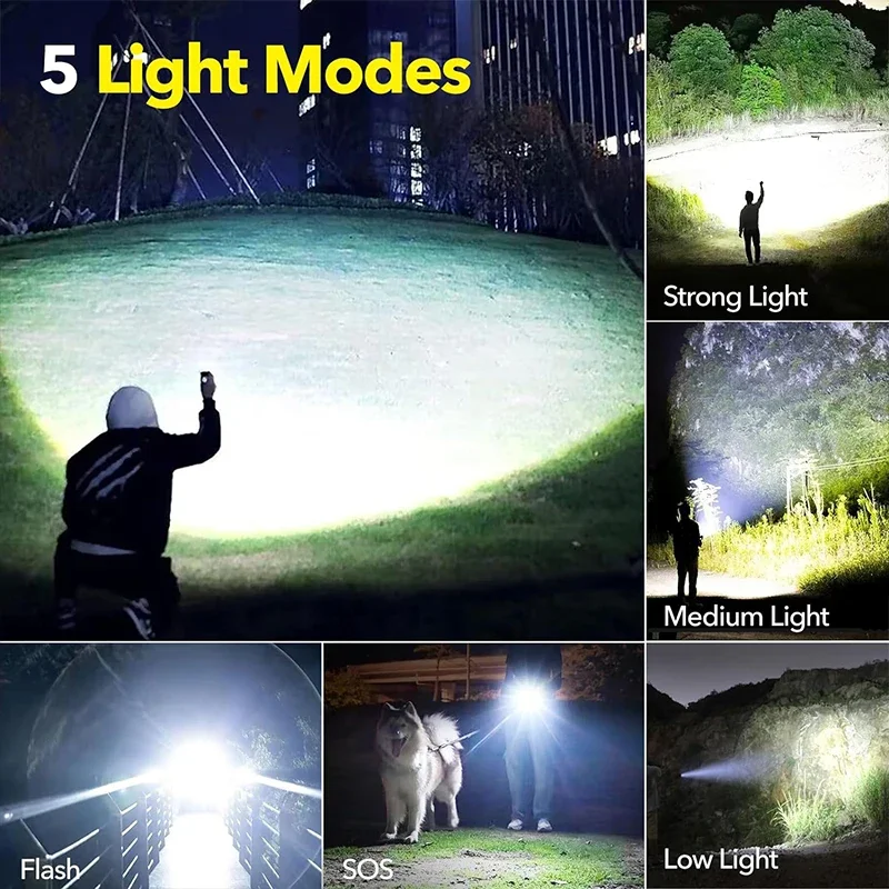 High Power LED Flashlight Rech – Outdoor Camping Lighting Bewertung und Preis