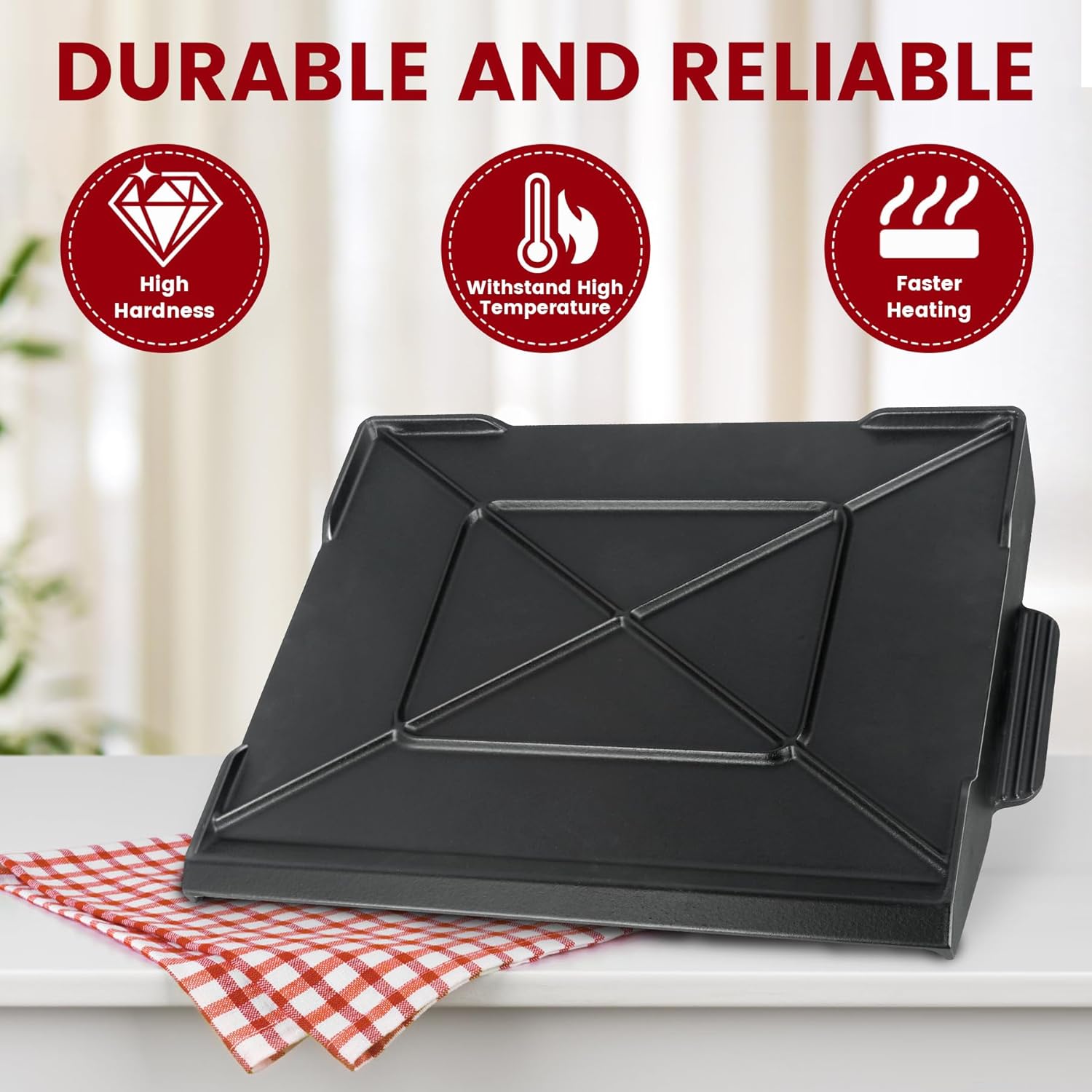 Cast Iron Griddle for Gas Gril – Outdoor Camping Grill Bewertung und Preis