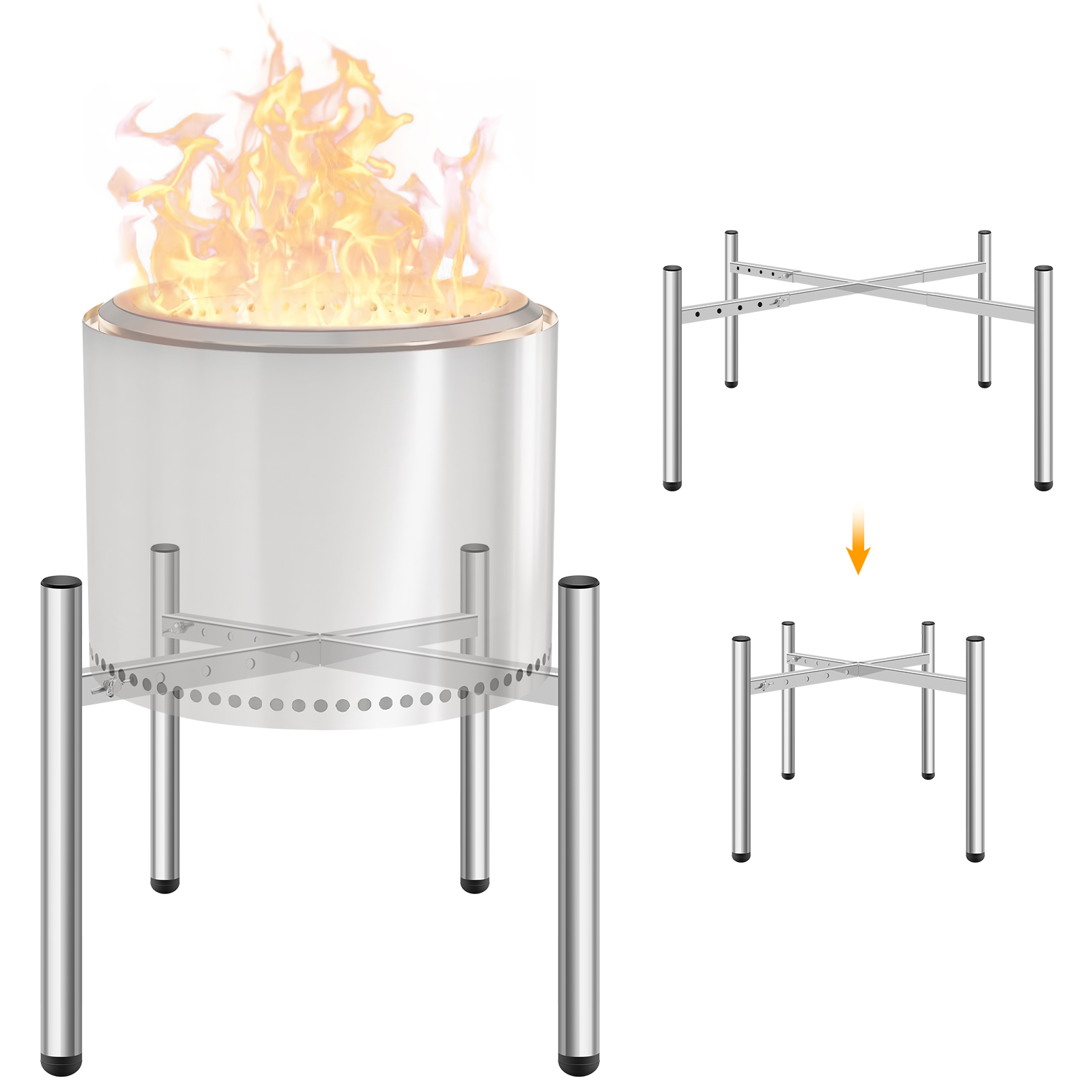 15-27 inch Firepit Stand Solo  – Outdoor Camping Solo Bewertung und Preis