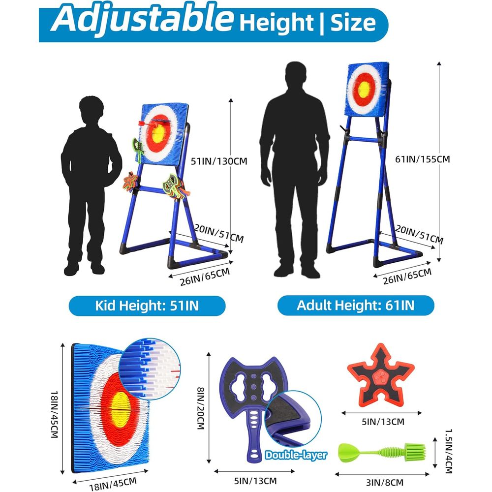 Bristle Target Axe Throwing Se – Outdoor Camping Games For Adults Bewertung und Preis