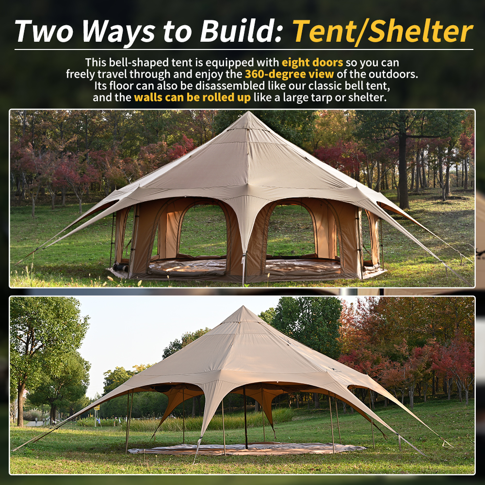 Oem Large Latest Style 4.5m Ma – Outdoor Yurt Camping Bewertung und Preis