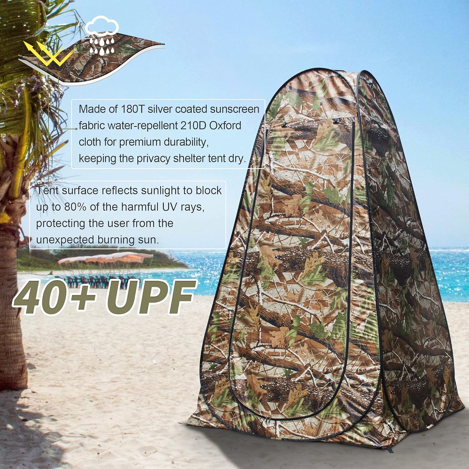 Pop Up Privacy Shower Tent - P – Outdoor Camping Bathroom Bewertung und Preis